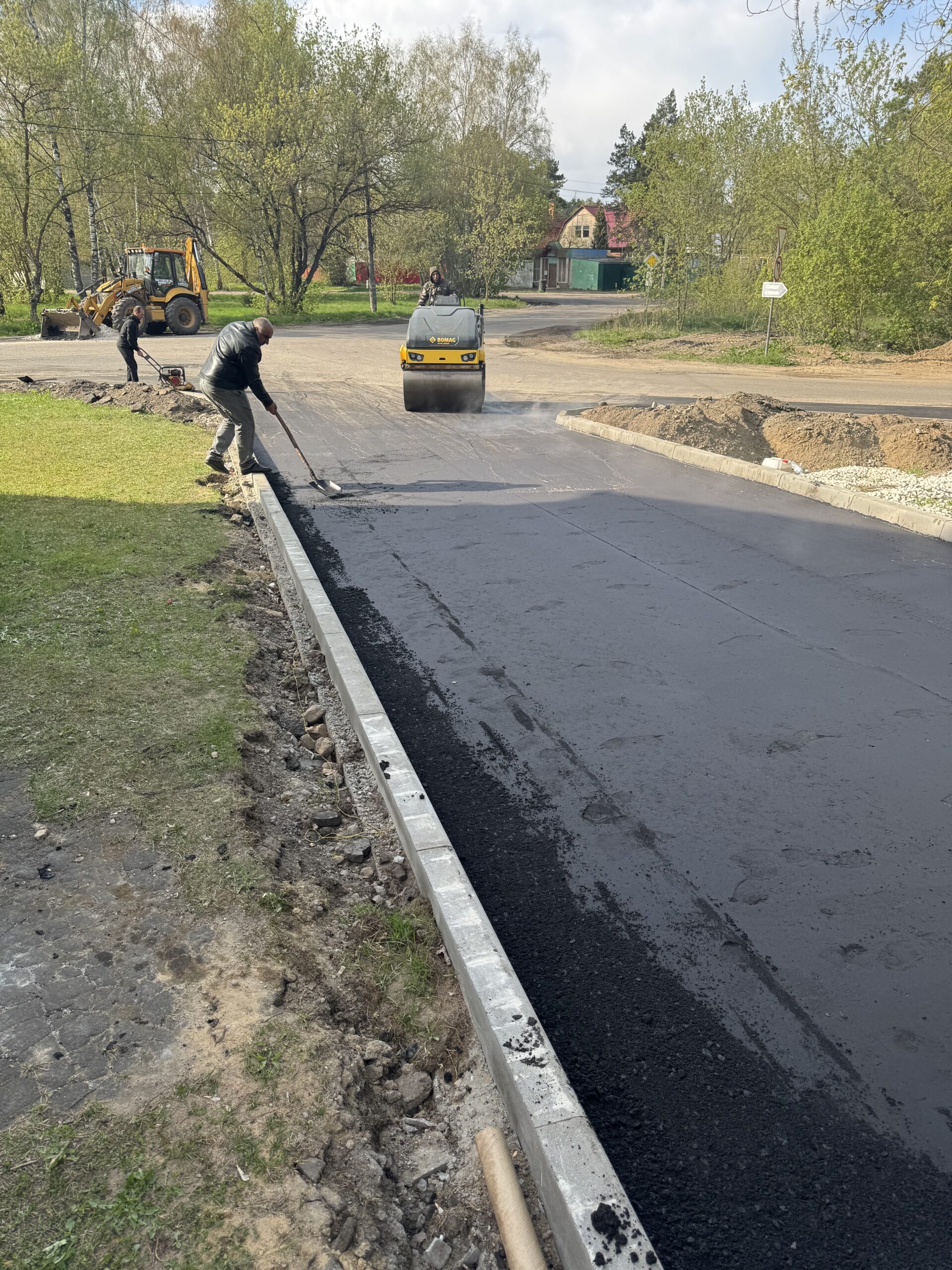 Устройство асфальтового покрытия в Старой Купавне